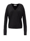 Co V-neck Wool & Cashmere Sweater In Black