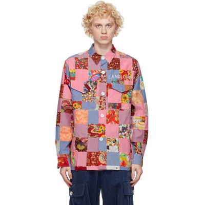 Landlord Multicolor Patchwork Doll Shirt
