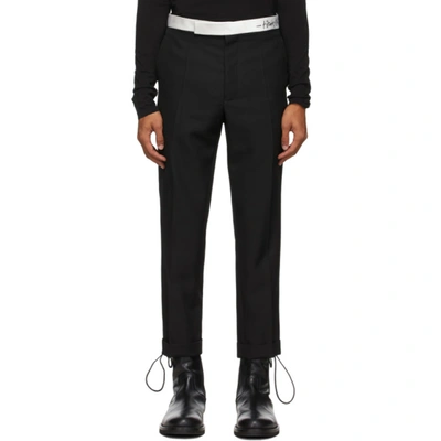 Haider Ackermann Pantaloni Sartoriali In Lana Vergine In Black