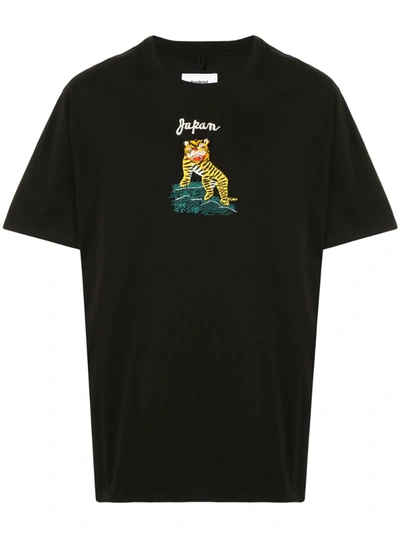 Doublet Embroidered Tiger T-shirt In Black