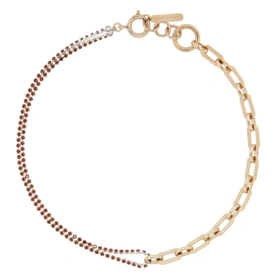Justine Clenquet Silver & Gold Jean Choker In Pallad/gold