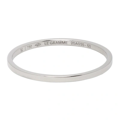 Le Gramme White Gold Le 1 Grammes Wedding Ring