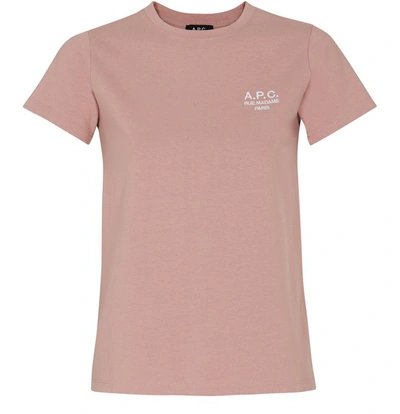 Apc Denise T-shirt In Vieux Rose