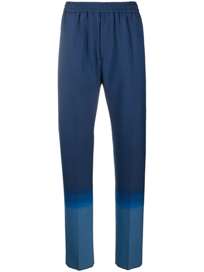 Givenchy Gradient Wool-twill Suit Trousers In Blue