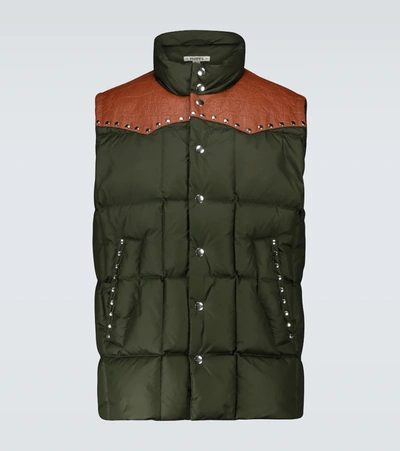 Phipps Ranger Recycled-fibre Quilted Down Gilet In Green