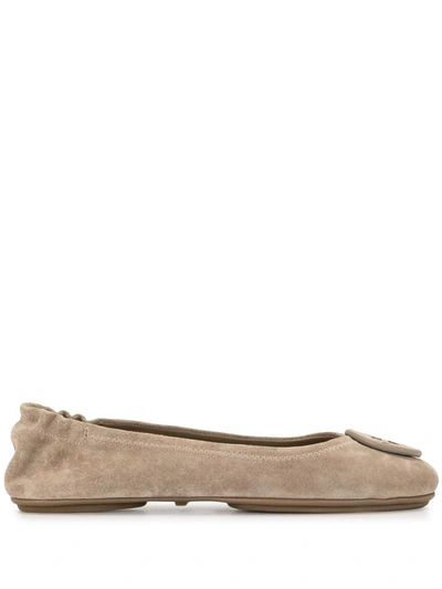 Tory Burch Women's Minnie Travel Ballet Flats In Beige