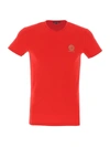 Versace Crewneck Logo T-shirt In Red