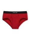 Tom Ford Cotton Stretch Jersey Briefs In Red