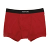 Tom Ford Cotton Stretch Jersey Boxer Briefs In Red