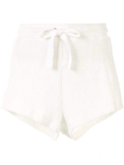 The Upside Ezi Cotton Sweat Shorts In White