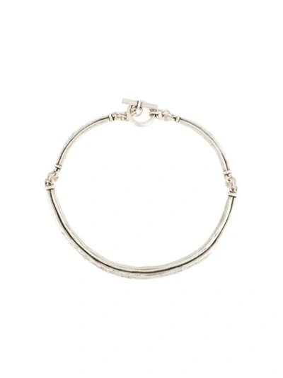 Pre-owned Hermes 1970s  Hinged Choker In Silver