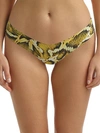 Commando Printed Classic Thong In Sunny Snake