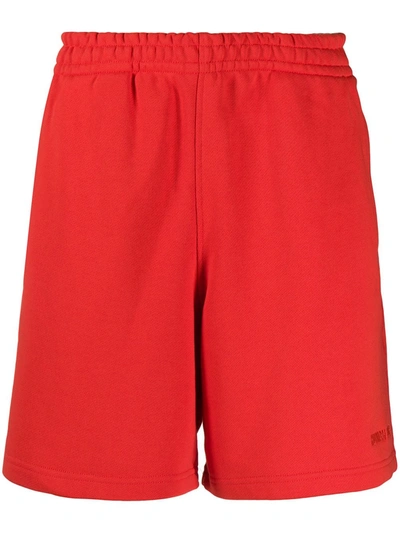 Adidas Originals By Pharrell Williams X Pharrell Williams Jersey Gym Shorts In Red