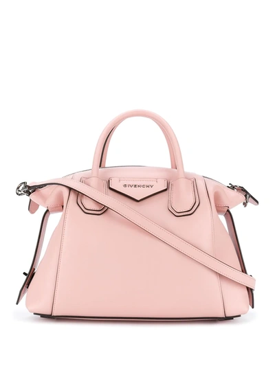 Givenchy Small Antigona Soft Leather Satchel In Pink