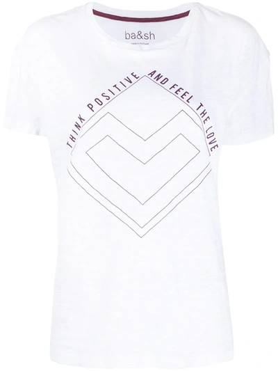 Ba&sh Vallea Cotton T-shirt In White