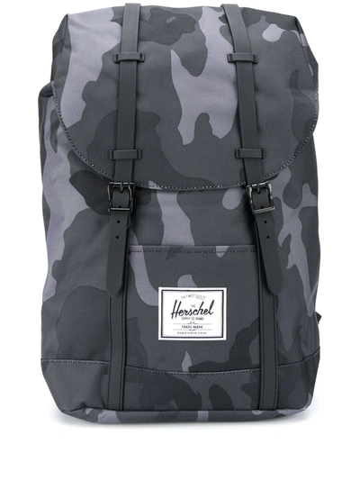 Herschel Supply Co Camoflague Back Pack In Black