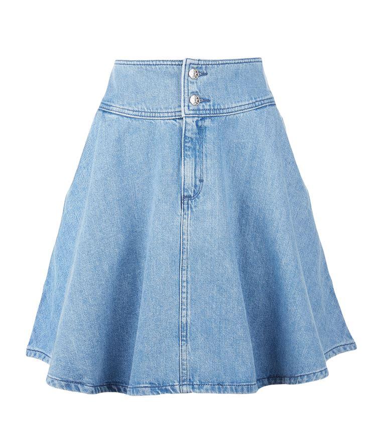 Claudie Pierlot Shirley High-rise Denim Skirt In Jean | ModeSens