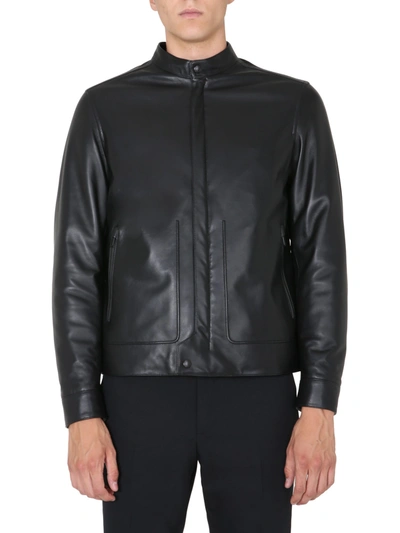 Z Zegna Bomber Biker In Black