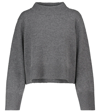 Co Oversized Crewneck Wool-cashmere Knit Sweater In Neutral