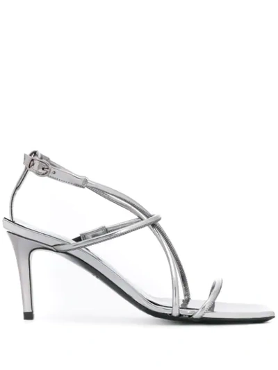 Dorothee Schumacher Strappy Sandals In Silver