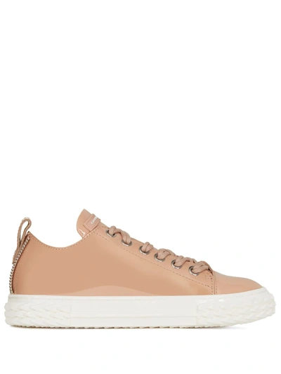 Giuseppe Zanotti Low-top Lace-up Trainers In Pink