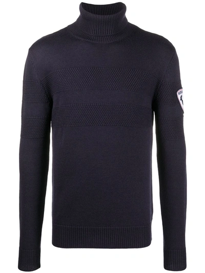 Rossignol Palmares Roll Neck Knitted Jumper In Blue