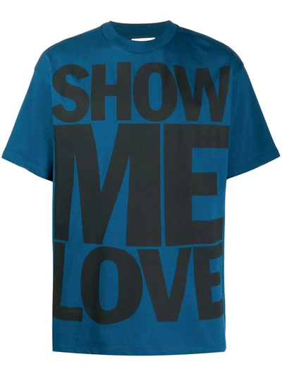 Honey Fucking Dijon Show Me Love Print T-shirt In Blue