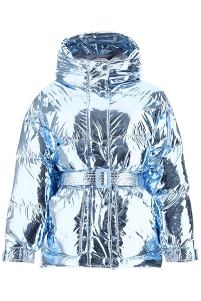Ienki Ienki Dunno Oversized Quilted Shell Hooded Down Jacket In Blue,light Blue