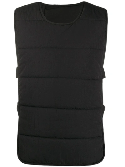 11 By Boris Bidjan Saberi Padded Bullet-proof Style Waistcoat In Black