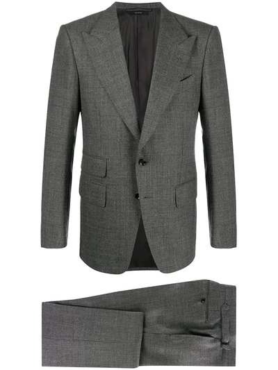 Tom Ford Single-breasted Suit In Grey