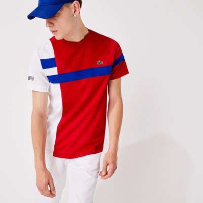 Lacoste Men's Sport Colorblock Breathable Piqué Tennis T-shirt In  Red,white,blue,black | ModeSens