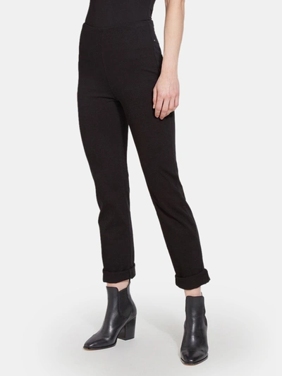 Lyssé Plus Size Medium Control Boyfriend Denim Pants In Black