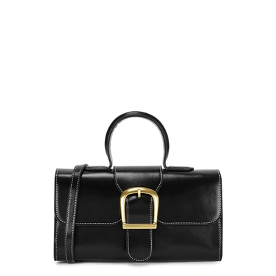 Rylan 5.20 Mini Black Leather Top Handle Bag