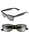 Ray Ban Small New Wayfarer 52mm Sunglasses In Black