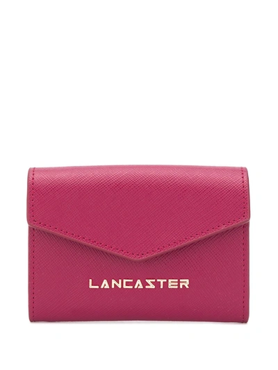 Lancaster Envelope Logo Wallet In Red