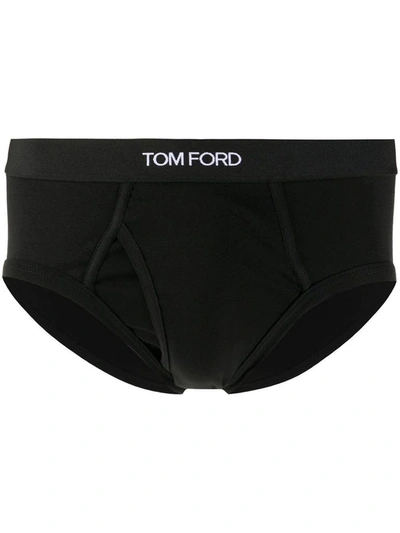 Tom Ford Men's Black Cotton Brief