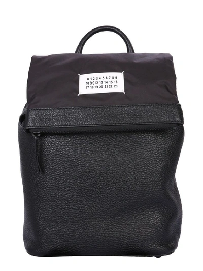 Maison Margiela Men's  Black Leather Backpack