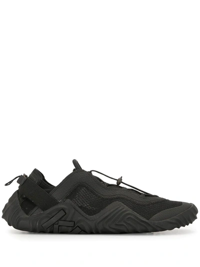 Kenzo Drawstring Fastening Low-top Sneakers In Black