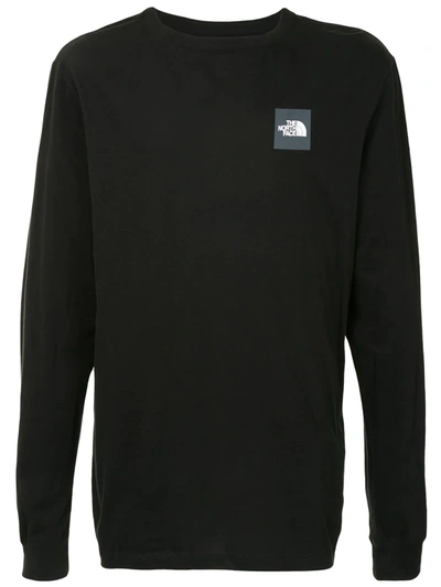 The North Face Box Logo Patch Cotton T-shirt In Black