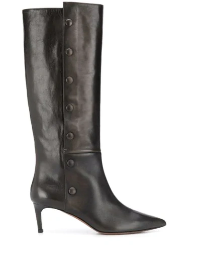 L'autre Chose Pointed Knee High Boots In Black