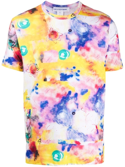 Comme Des Garçons Shirt Comme Des Garã§ons Shirt Futura Print T-shirt In Multicolor