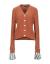 Jejia Cardigan In Brick Red