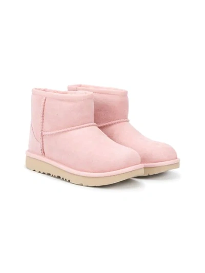 Ugg Teen Mini Classic 11 Boots In Pink