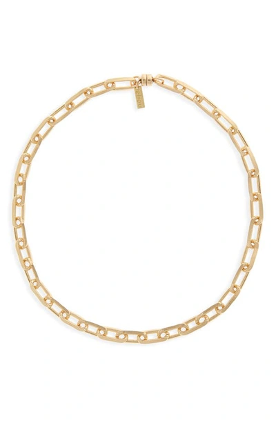 Eliou Lotte 14k Gold-plated Paperclip Chain Necklace