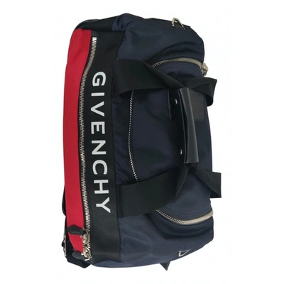 Pre-owned Givenchy Cloth Weekend Bag In Red