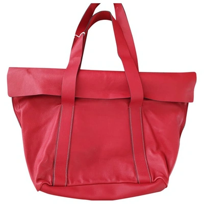 Pre-owned Brunello Cucinelli Red Leather Handbags