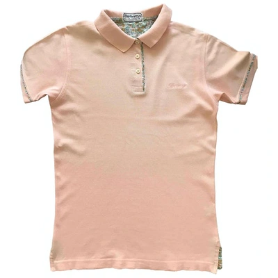 Pre-owned Burberry Pink Cotton Top