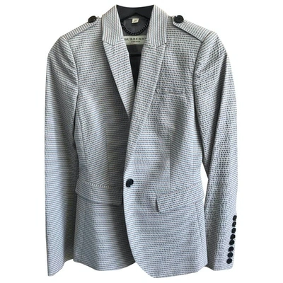 Pre-owned Burberry Grey Cotton Jacket