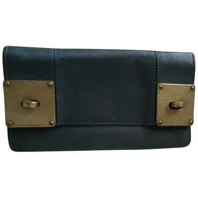 Pre-owned Mulberry Leather Wallet In Green