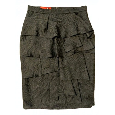 Pre-owned Carolina Herrera Skirt In Black